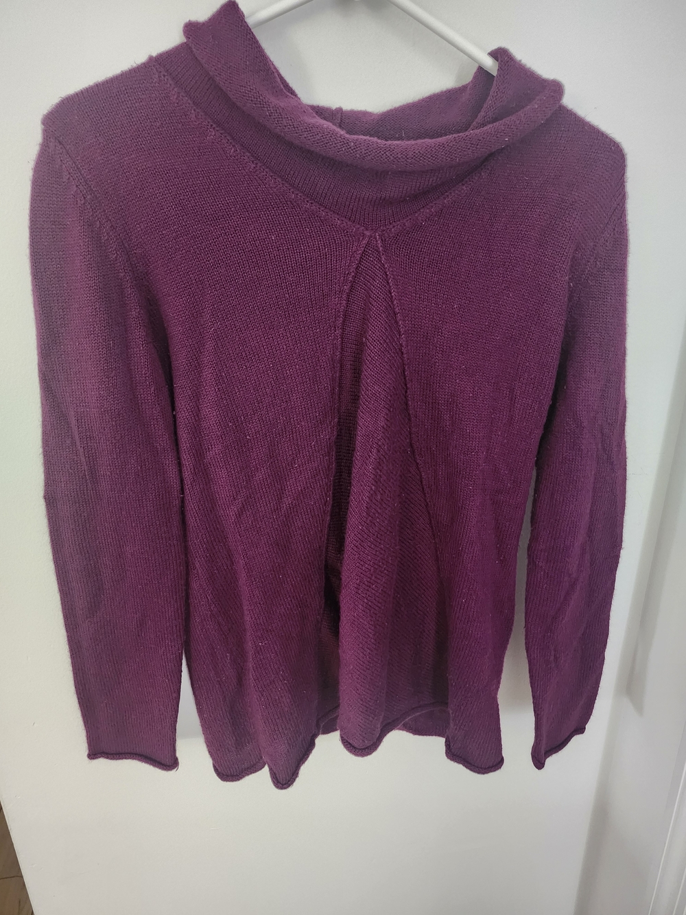 Chadwicks Plum Funnel Neck Sweater